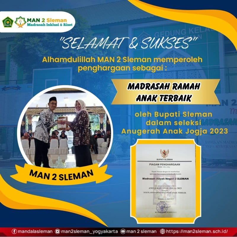 MADRASAH RAMAH ANAK TERBAIK SLEMAN