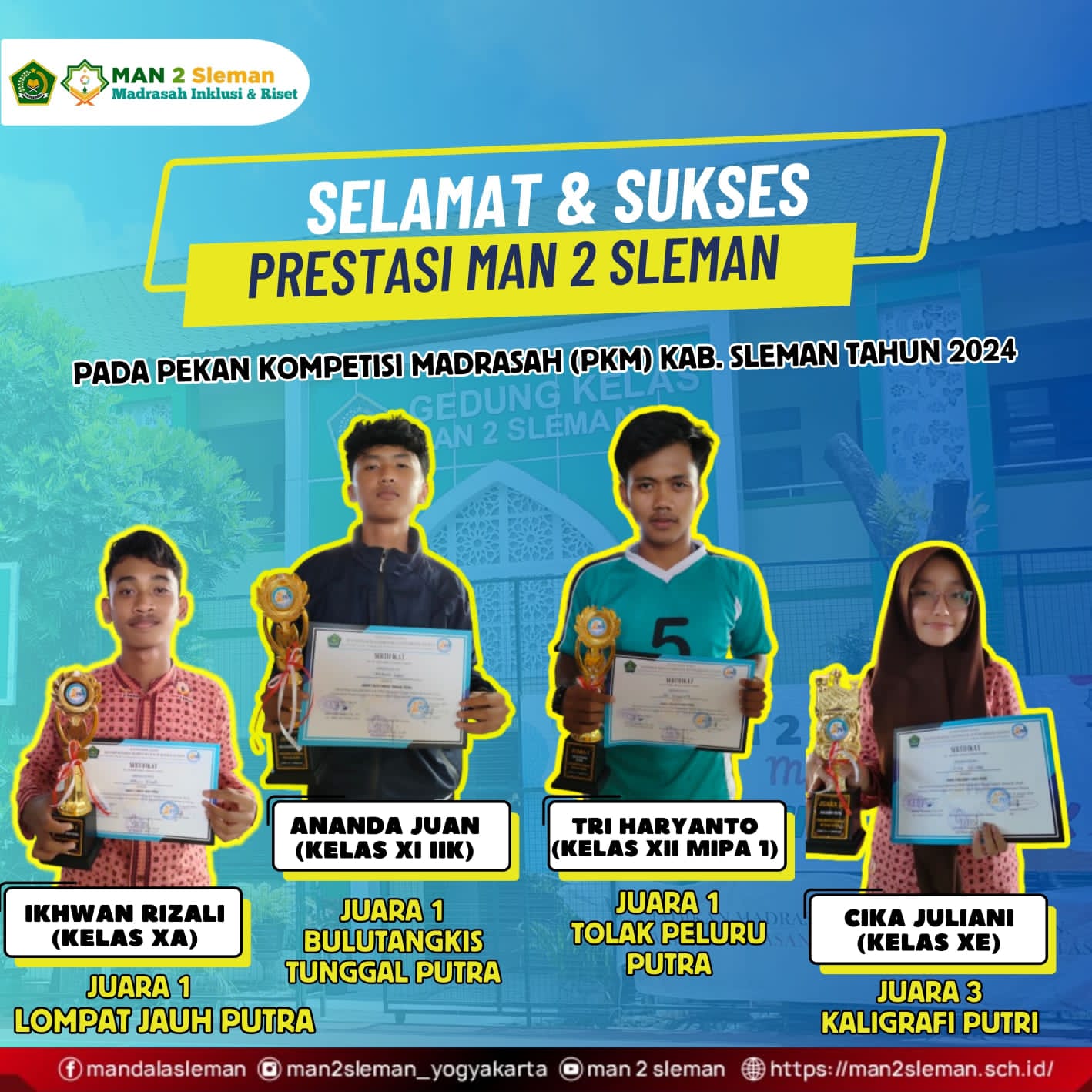 Juara Pekan Kompetensi Madrasah Kabupaten Sleman