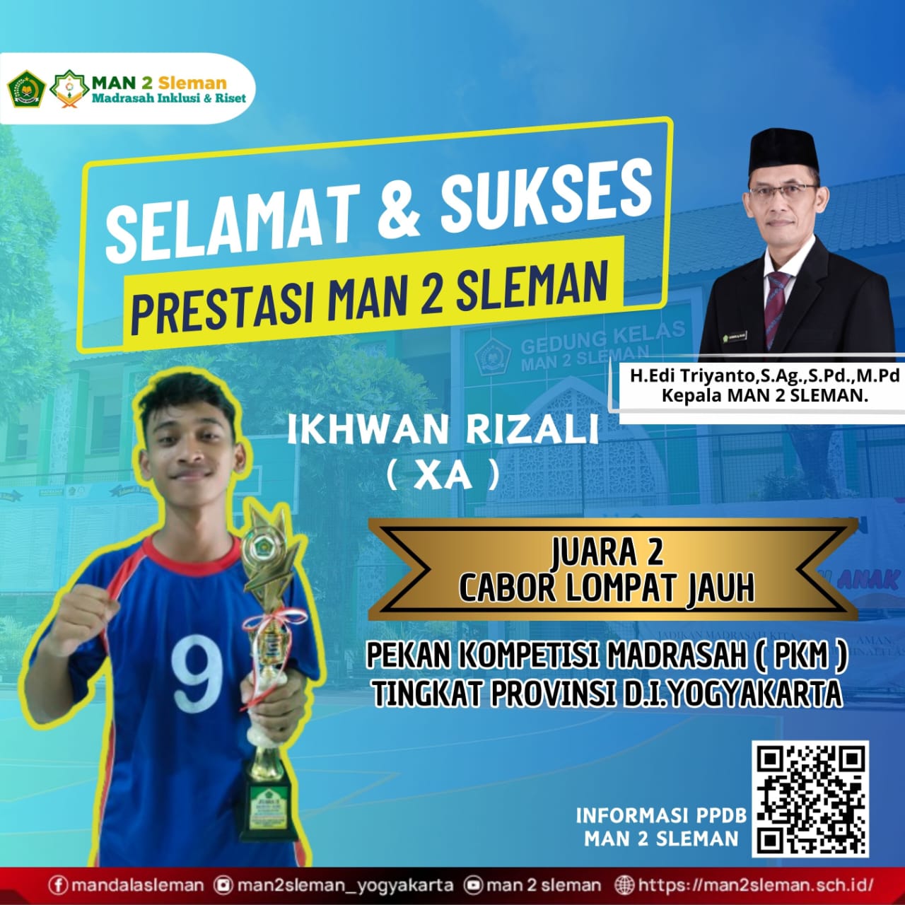 Juara 2 Cabor Lompat Jauh PKM Tingkat Provinsi DIY