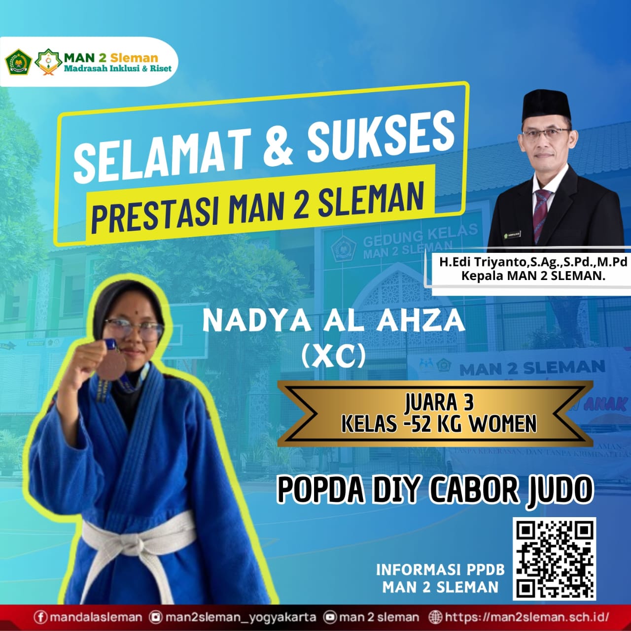 Juara 3 Kelas -52 KG Women POPDA DIY CABOR JUDO