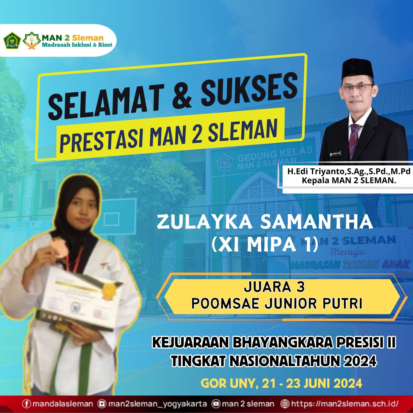 Juara 3 Pomsae Junior Putri Kejuaraan Bhayangkara Presisi II