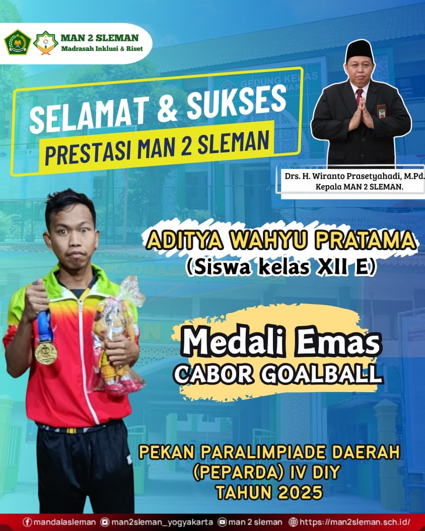 Medali Emas Cabor Goalball PEPARDA DIY